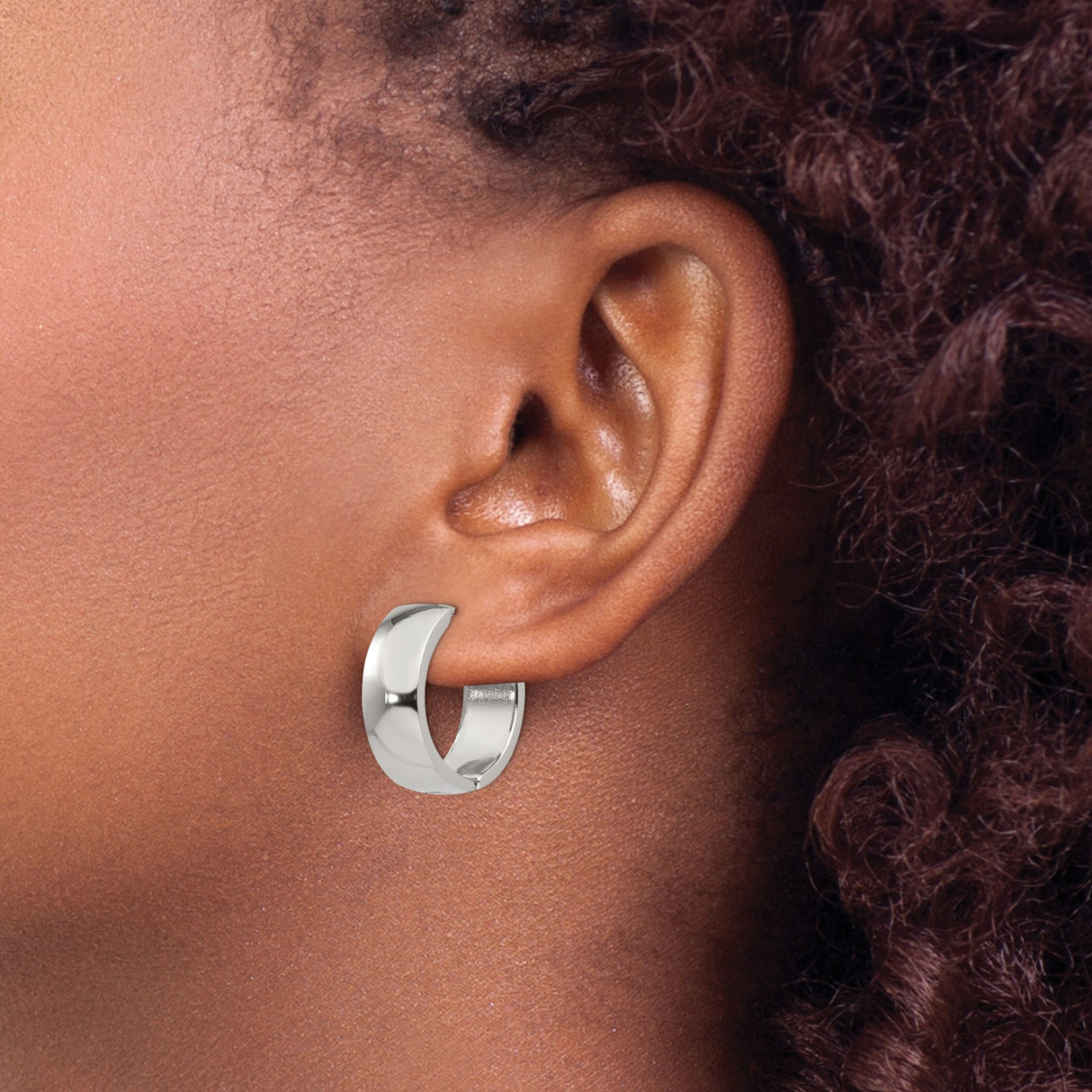 Stainless Steel Hoop Earrings, Minimalist Hinged Design for Men and Women