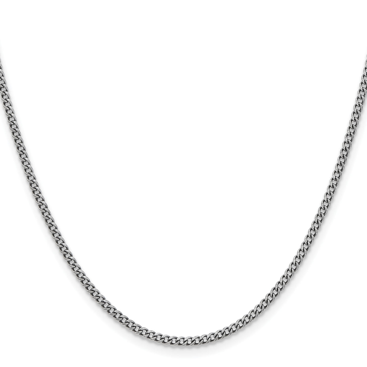 Stainless Steel 2 mm Curb Chain Necklace