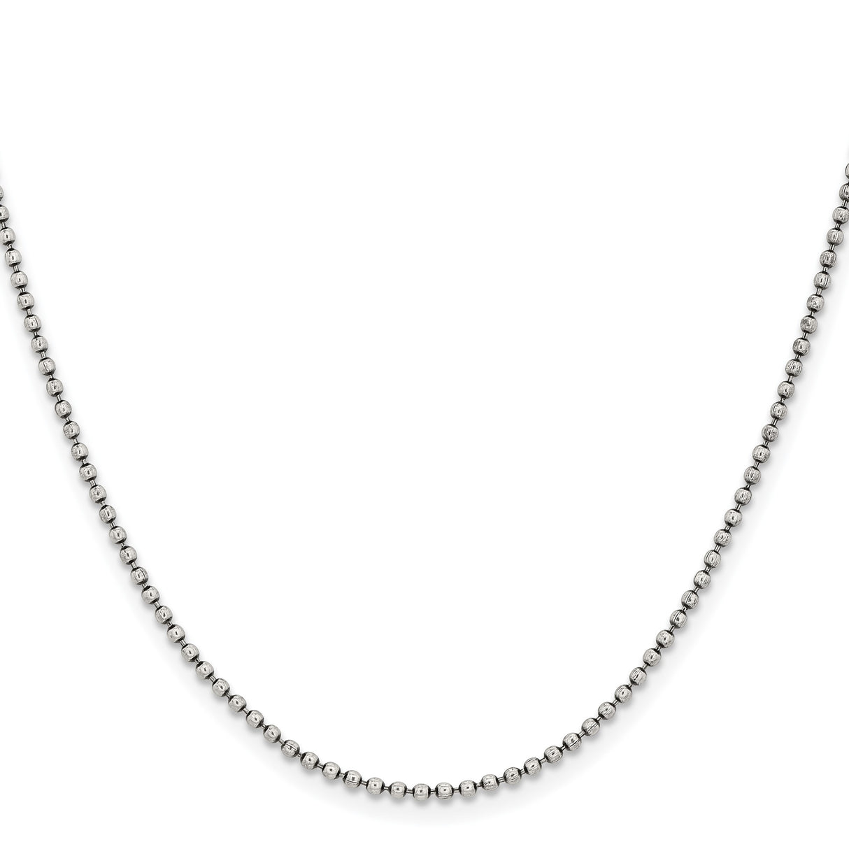 Stainless Steel 2 mm Ball (beaded) Chain Necklace