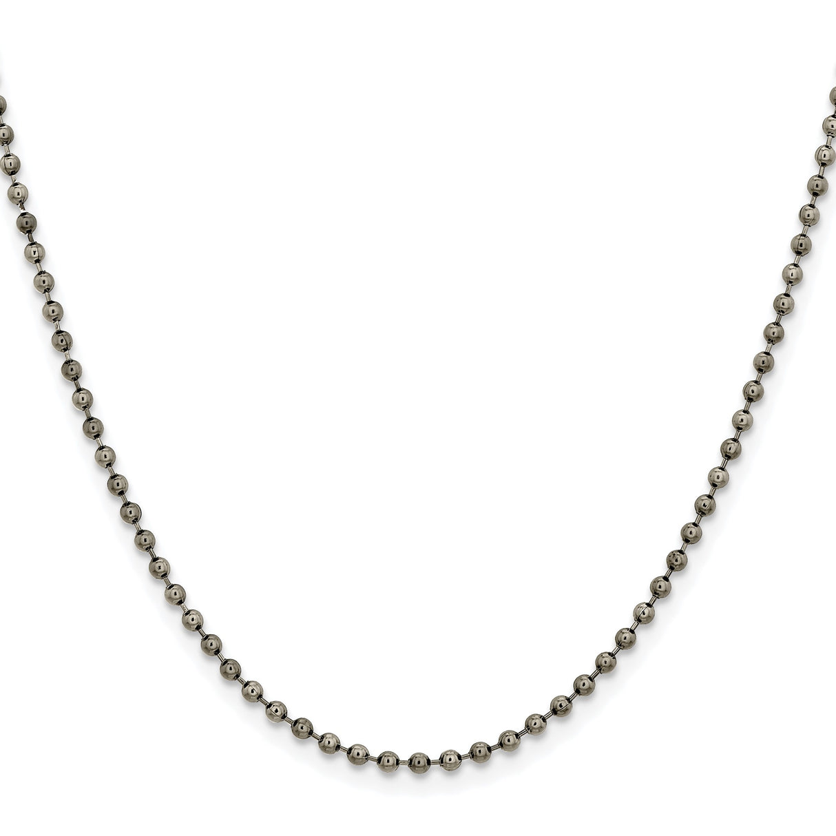 Stainless Steel 2.4 mm Ball (beaded) Chain Necklace