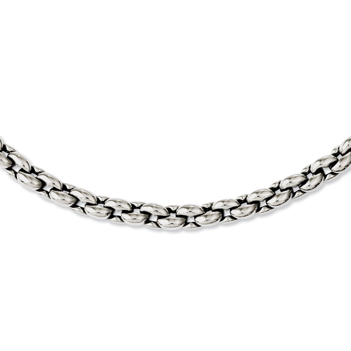 Stainless Steel Cable Chain Necklace, 8 mm