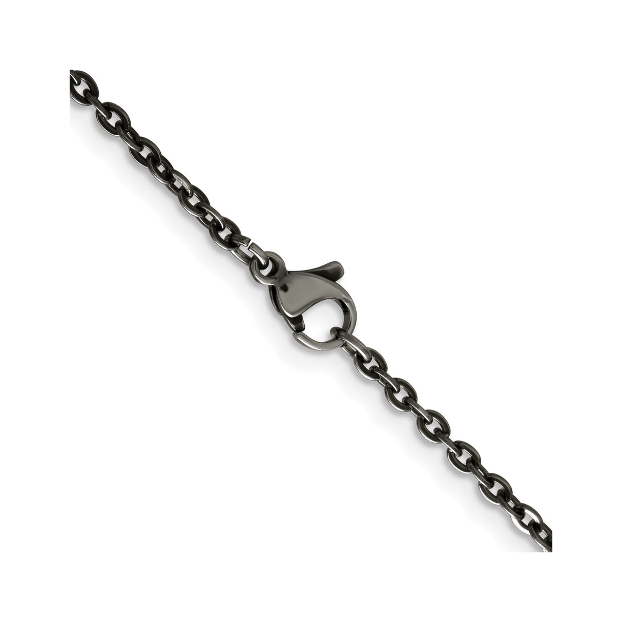 Stainless Steel 2.7 mm Cable Chain Necklace alternate angle