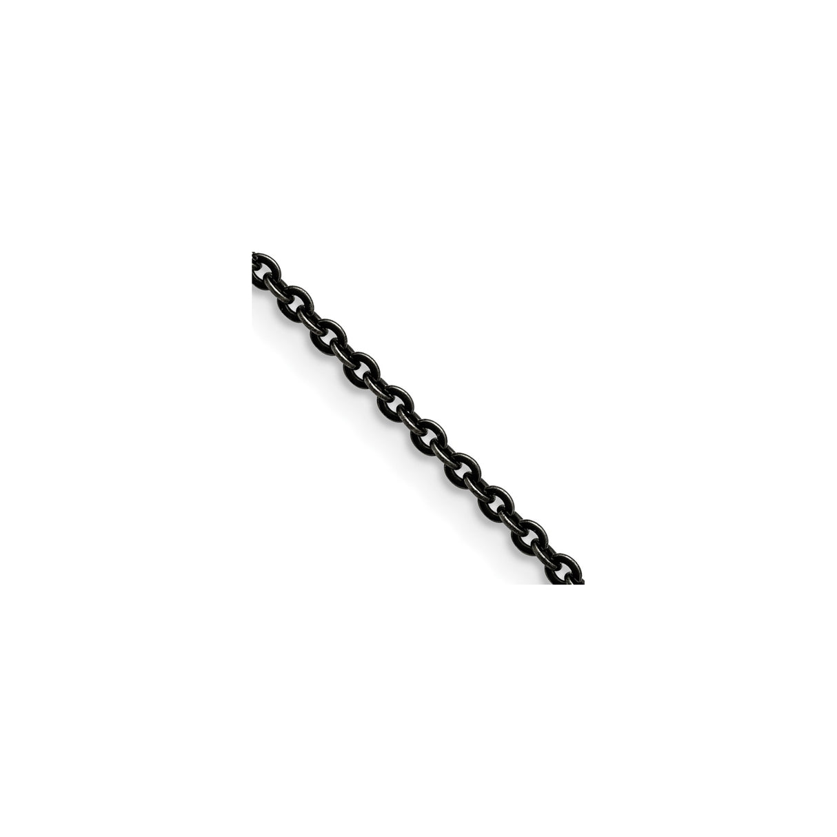 Stainless Steel 2.7 mm Cable Chain Necklace detail view