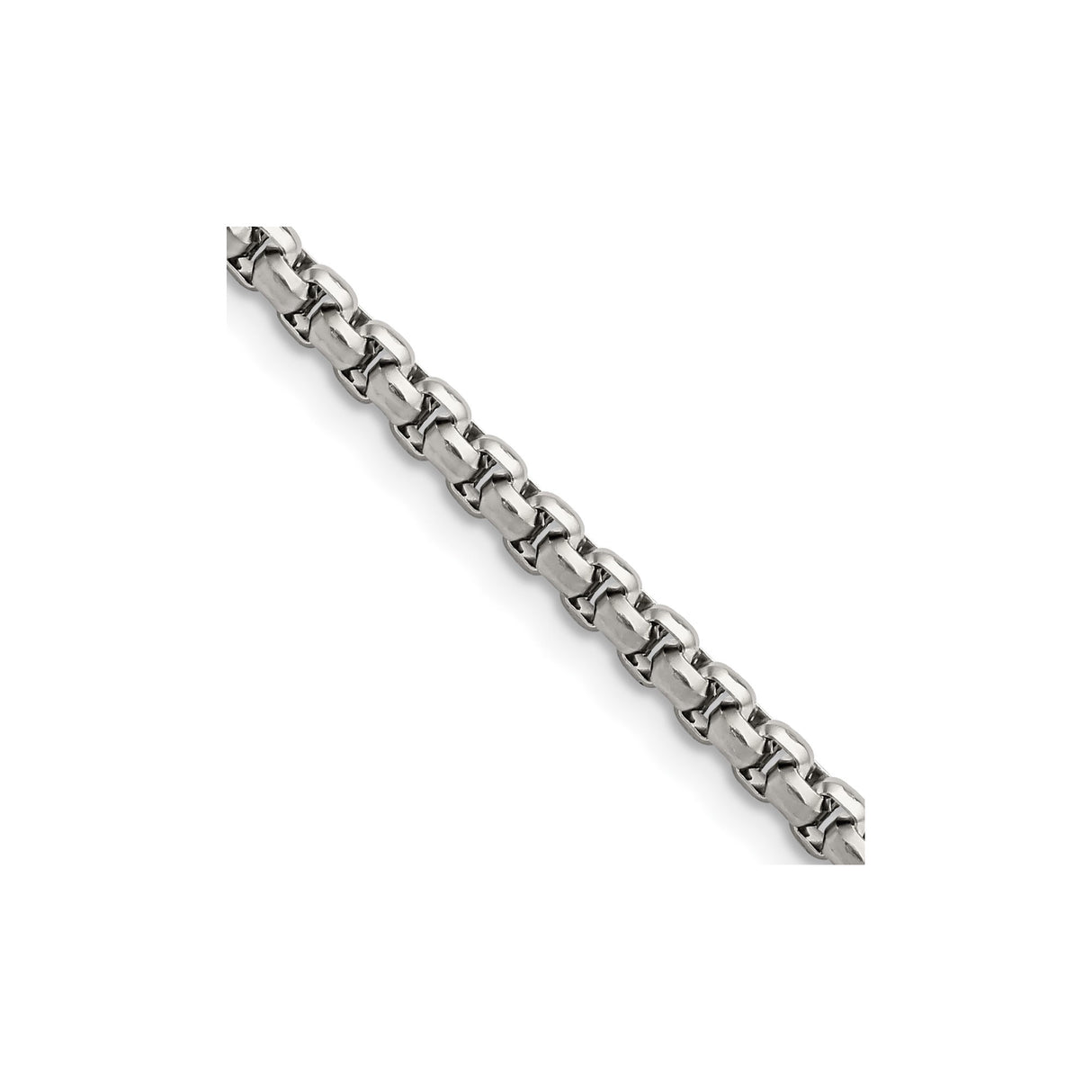 Stainless Steel 3.8 mm Polished Chain Necklace alternate angle