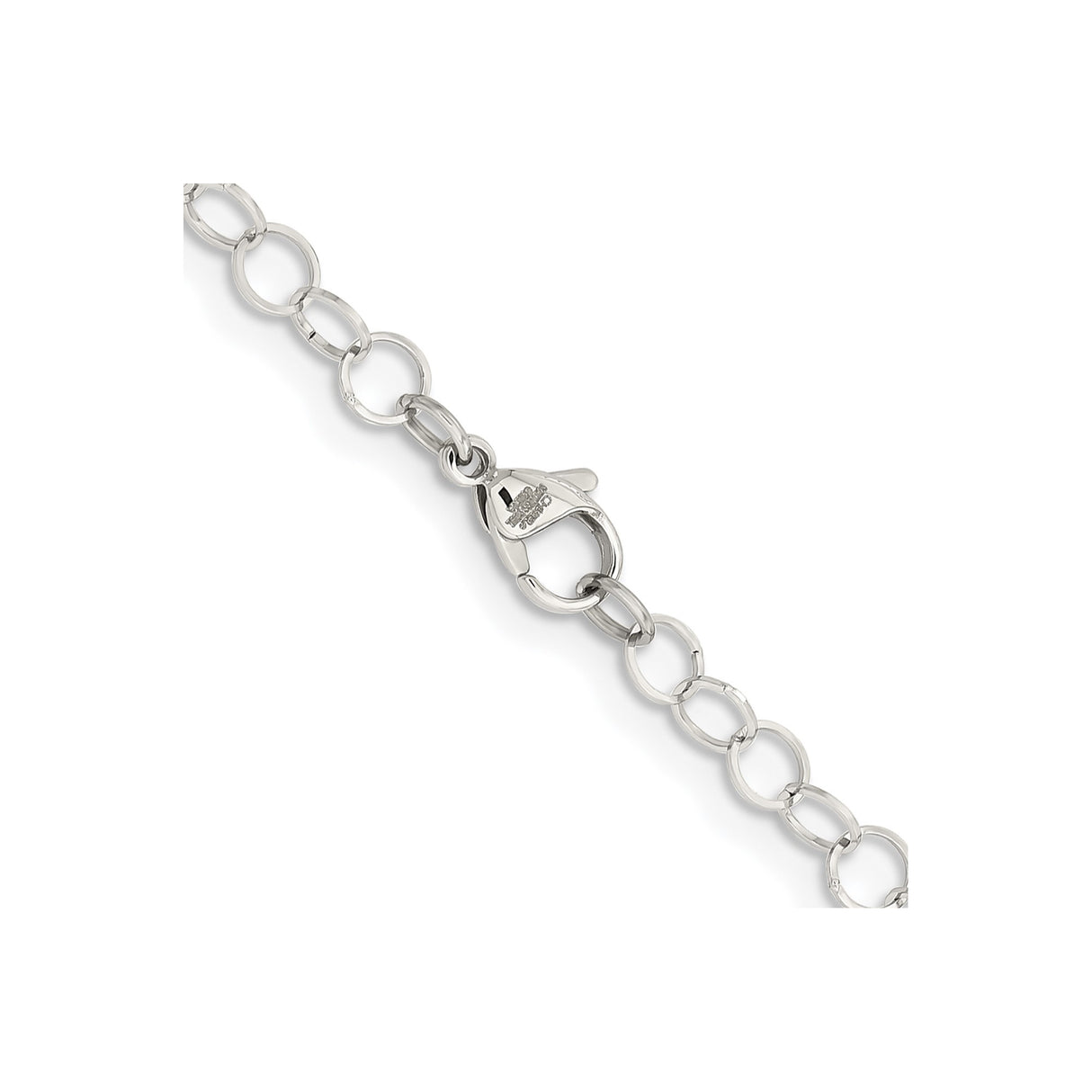 Stainless Steel 5 mm Polished Chain Necklace alternate angle
