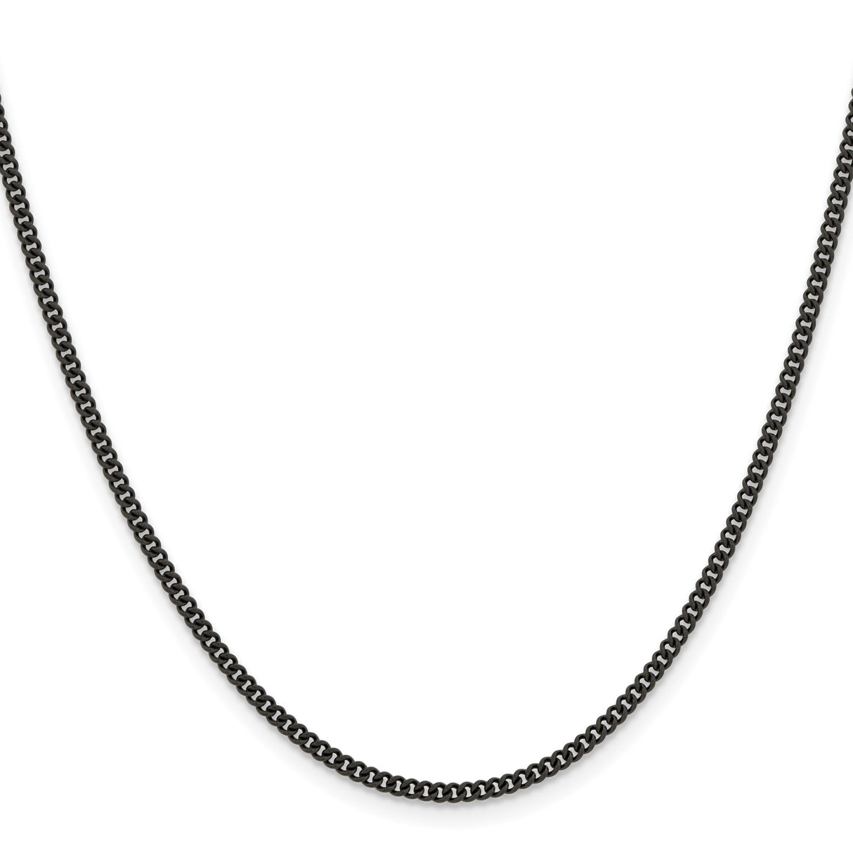 Stainless Steel 2.25 mm Curb Chain Necklace, Polished