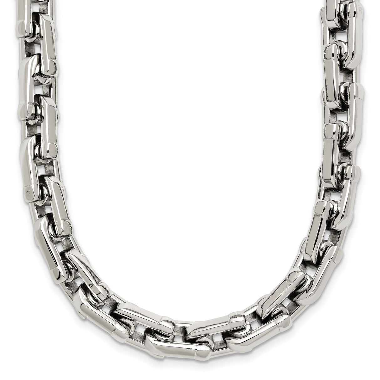 Stainless Steel 7 mm Polished Chain Necklace detail view