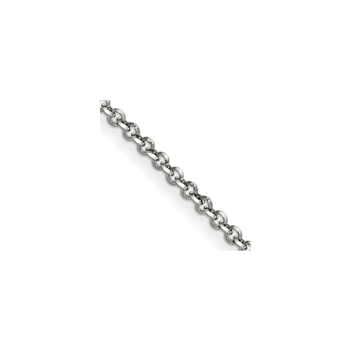 Stainless Steel 3.2 mm Polished Chain Necklace detail view