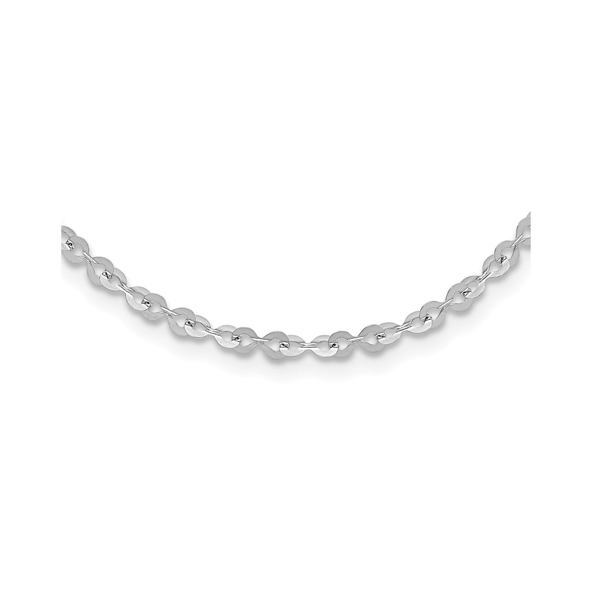 Stainless Steel 3.4 mm Polished Chain Necklace alternate angle
