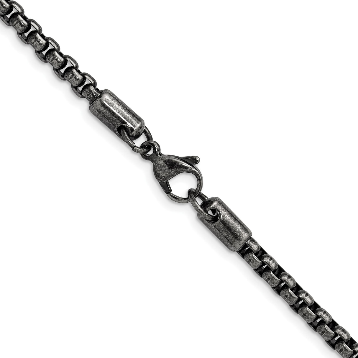 Stainless Steel 3.9 mm Box Chain Necklace alternate angle