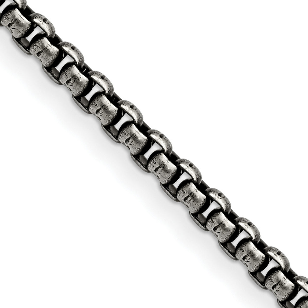 Stainless Steel 3.9 mm Box Chain Necklace shown for scale