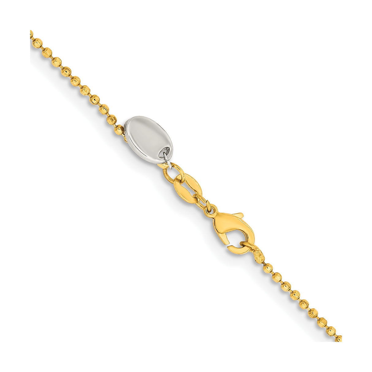 Yellow Gold 1.5 mm Polished Chain Necklace alternate angle