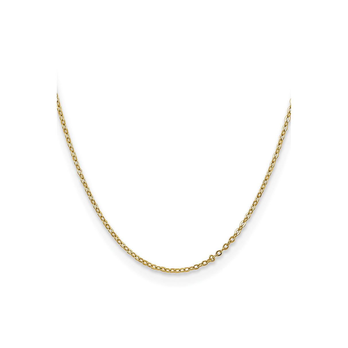 Yellow Gold 1.7 mm Polished Chain Necklace