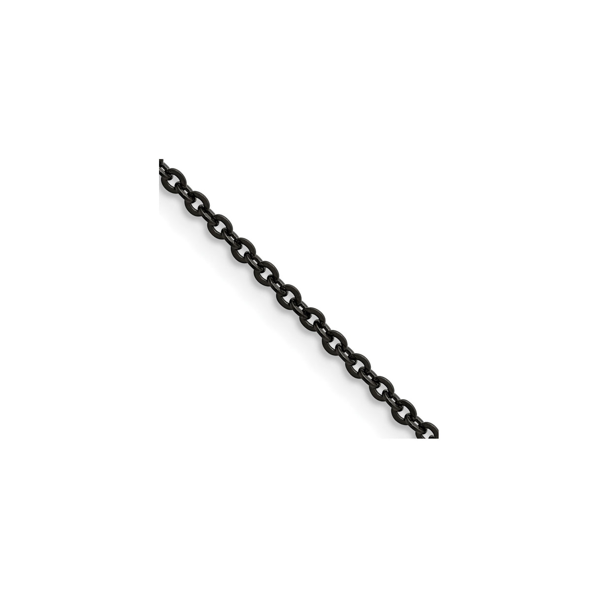 Stainless Steel 2.3 mm Polished Chain Necklace detail view