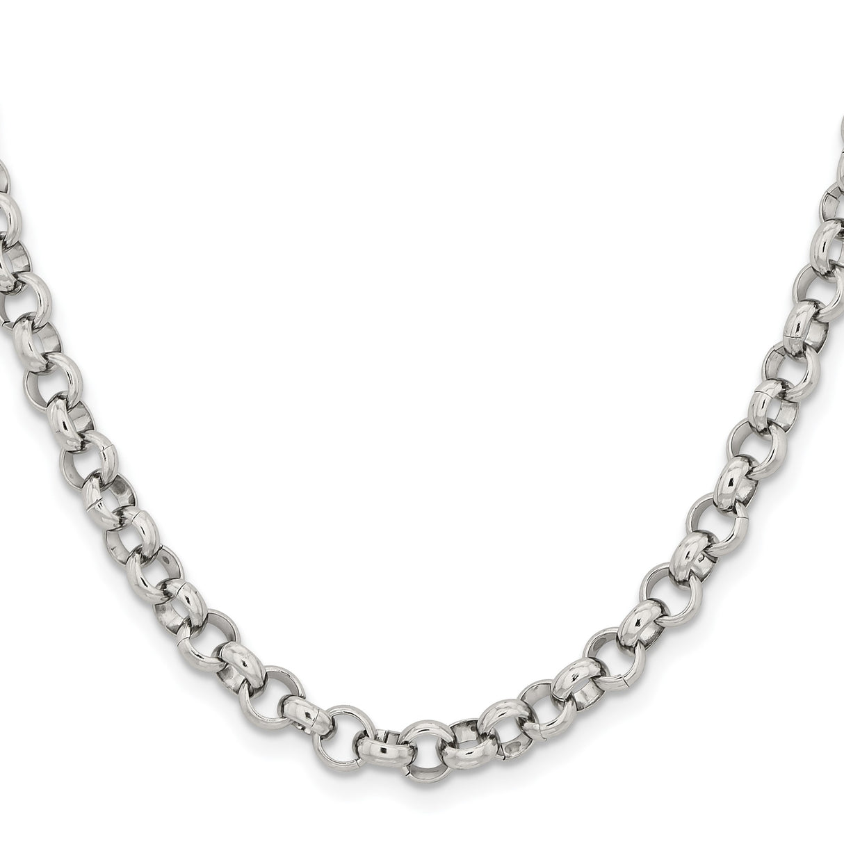 Stainless Steel 6 mm Polished Chain Necklace