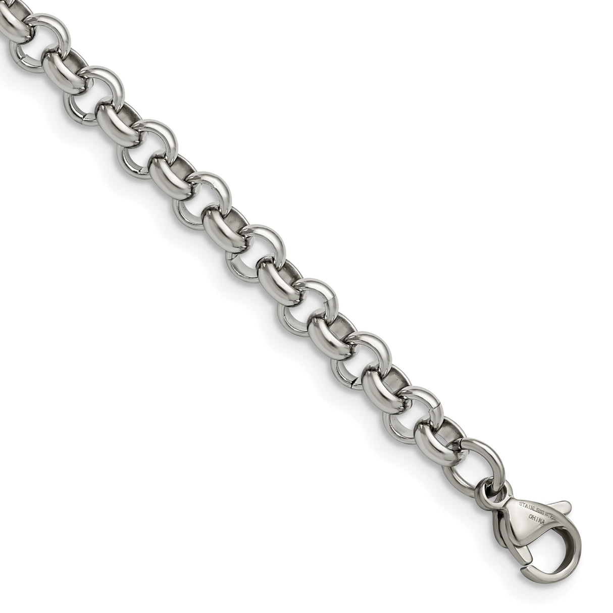 Stainless Steel 6 mm Polished Chain Bracelet