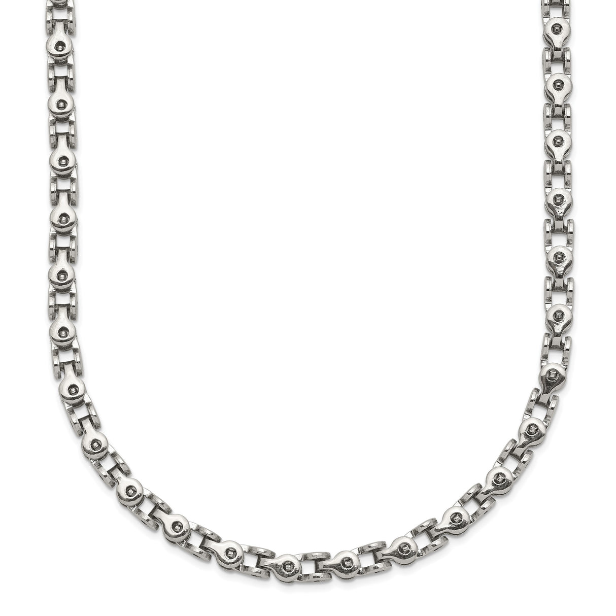 Stainless Steel Open link Chain Necklace, 3.15 mm