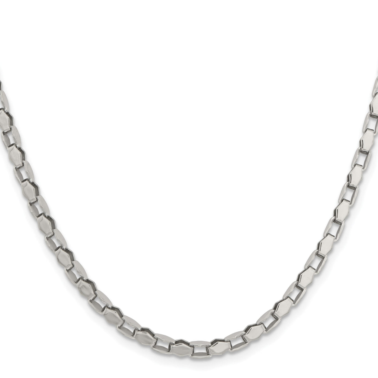 Stainless Steel 3.5 mm Polished Chain Necklace, Solid