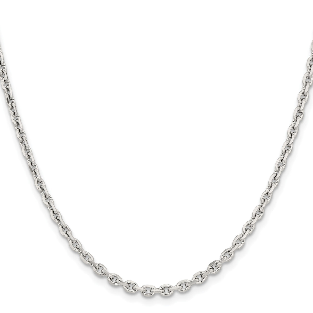 Stainless Steel 3.4 mm Polished Chain Necklace