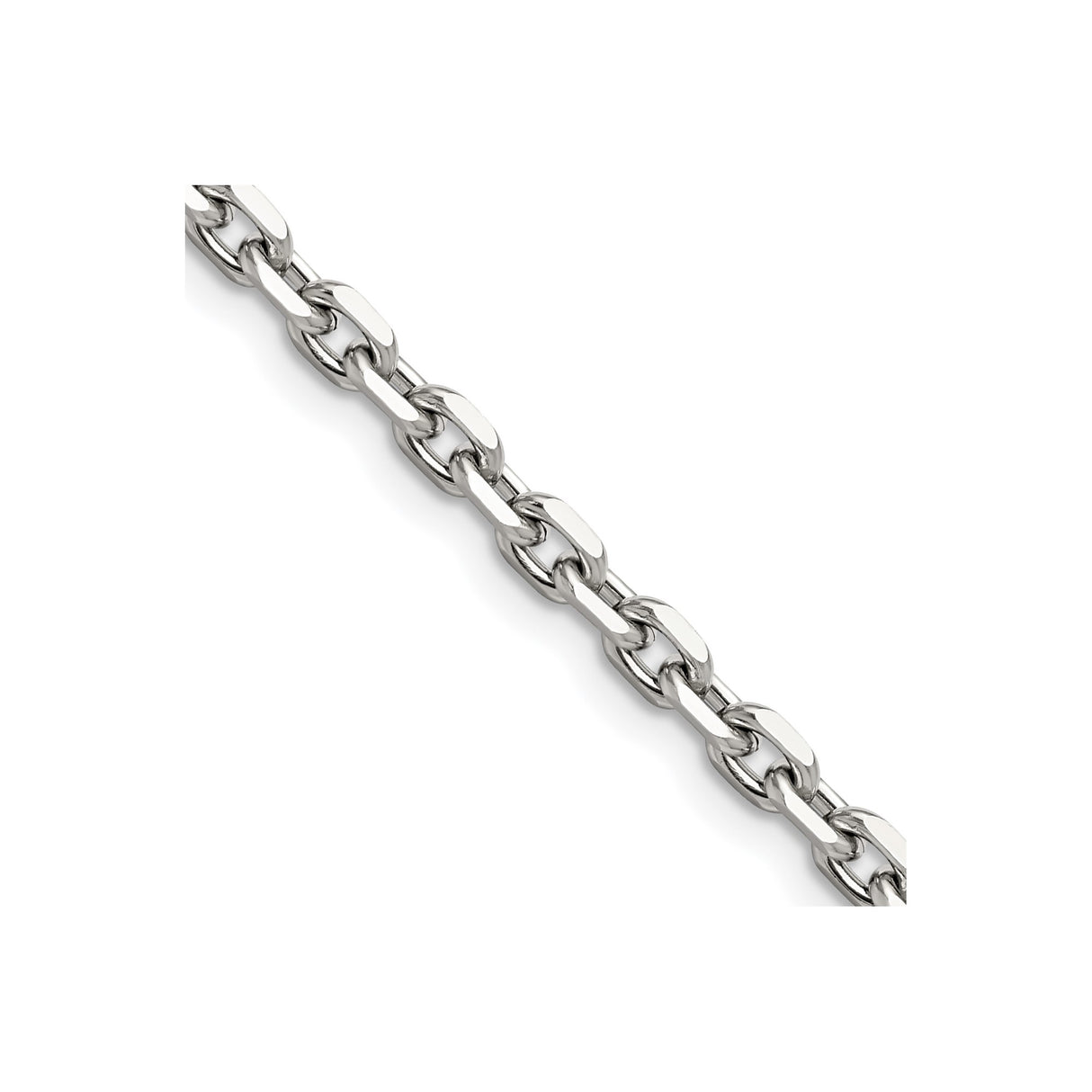 Stainless Steel 5.3 mm Polished Chain Necklace detail view
