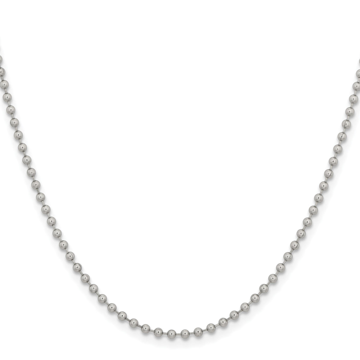Stainless Steel 2.4 mm Polished Chain Necklace