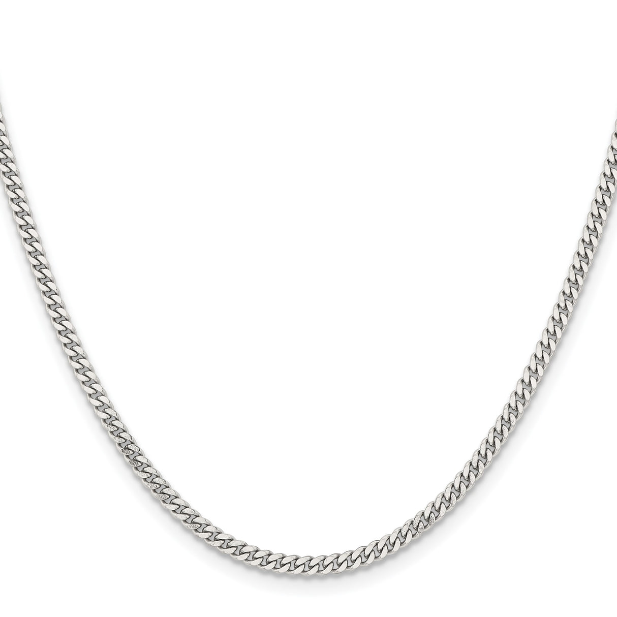 Stainless Steel 3 mm Curb Chain Necklace, Polished