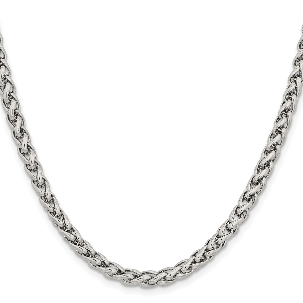 Stainless Steel 5 mm Polished Chain Necklace