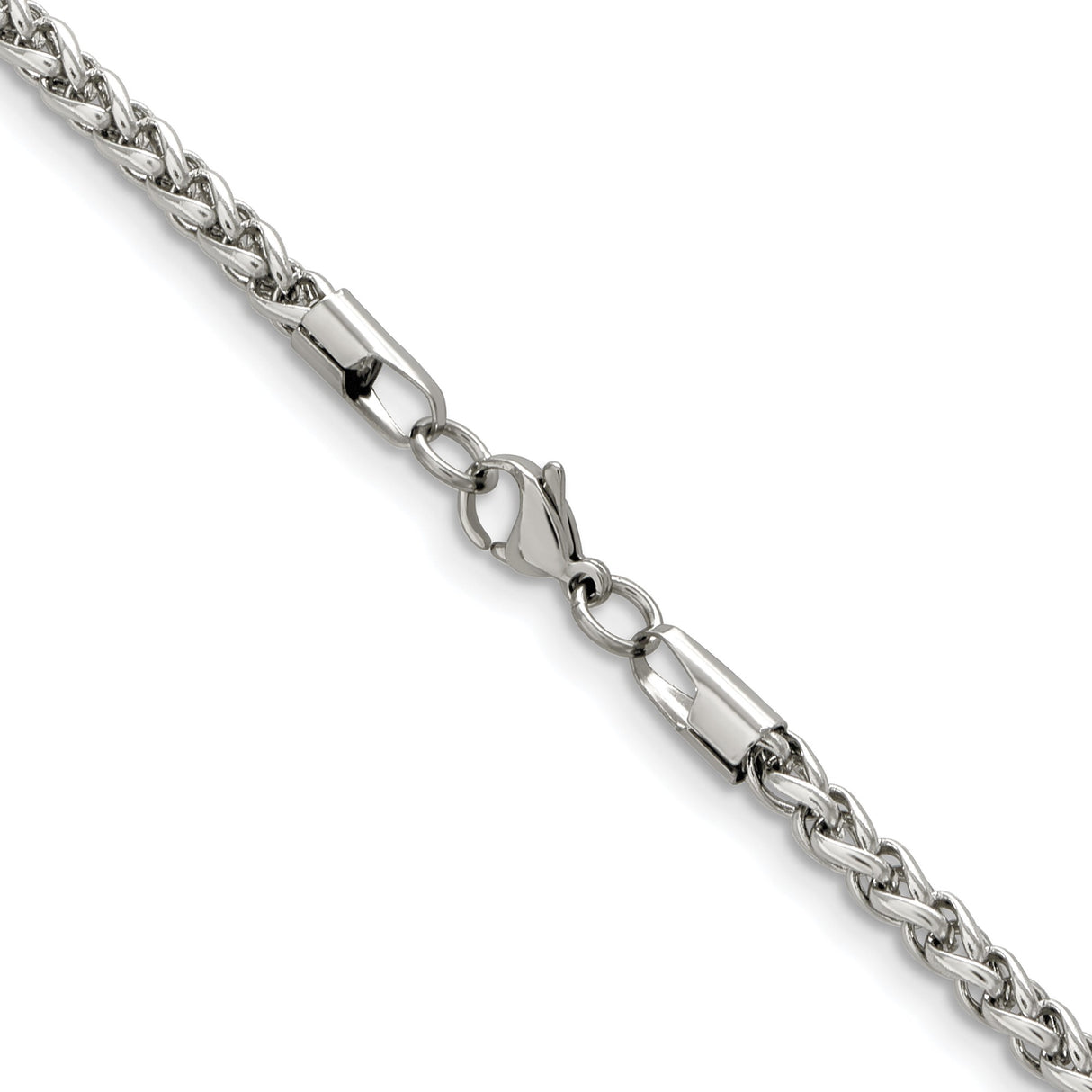 Stainless Steel 5 mm Polished Chain Necklace alternate angle