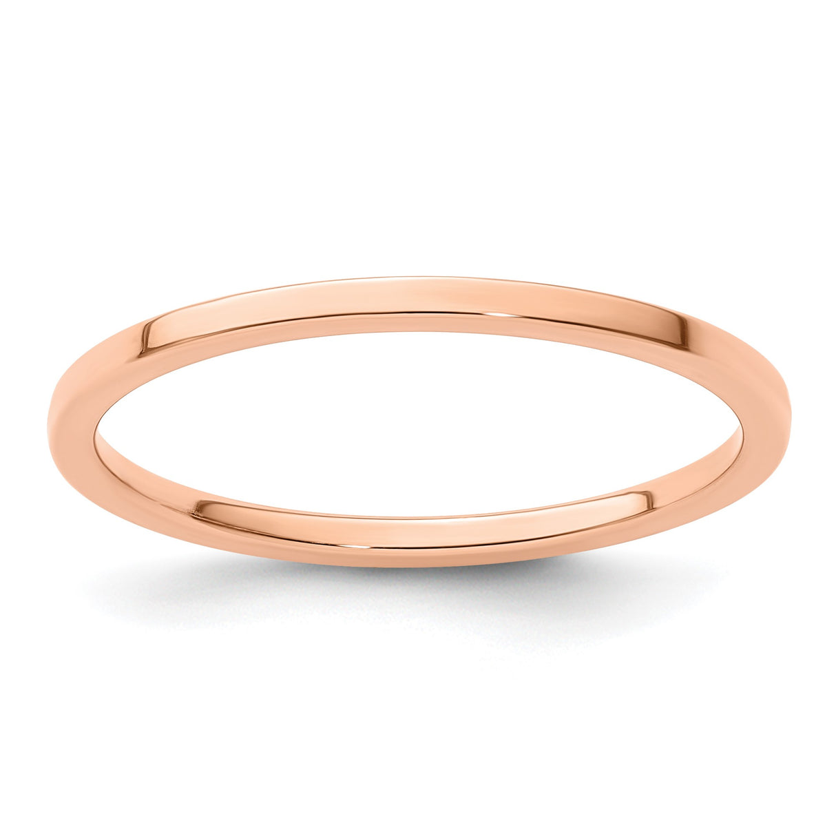 14k Rose Gold Flat wedding band ring