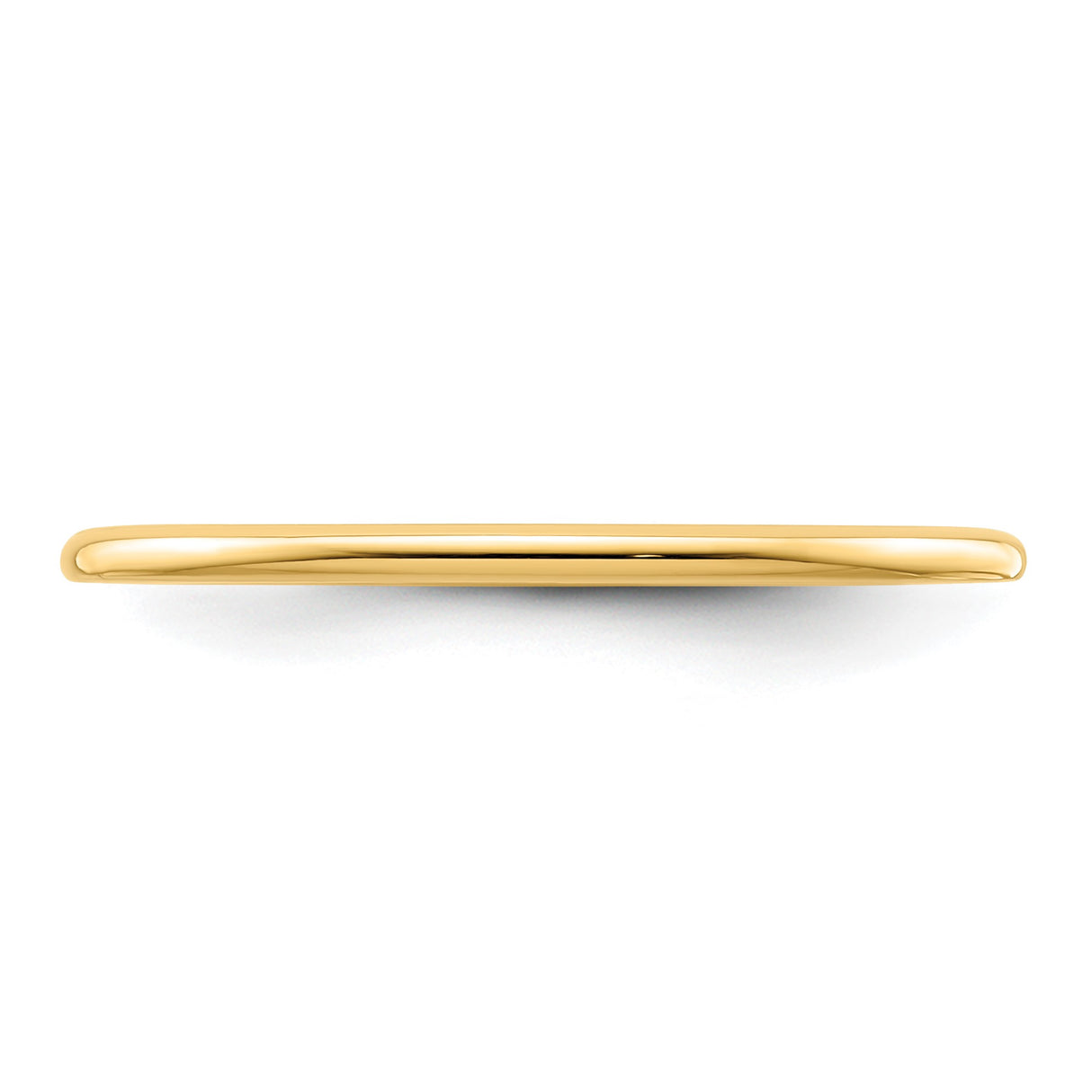 14k Yellow Gold Domed wedding band ring detail view