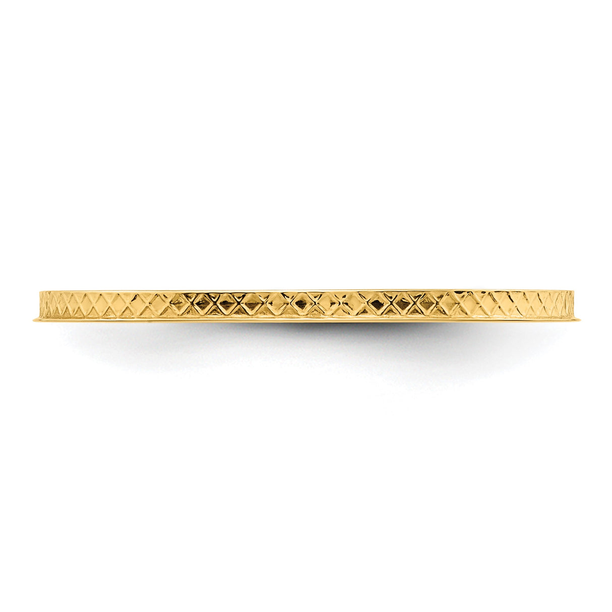 14k Yellow Gold wedding band ring detail view