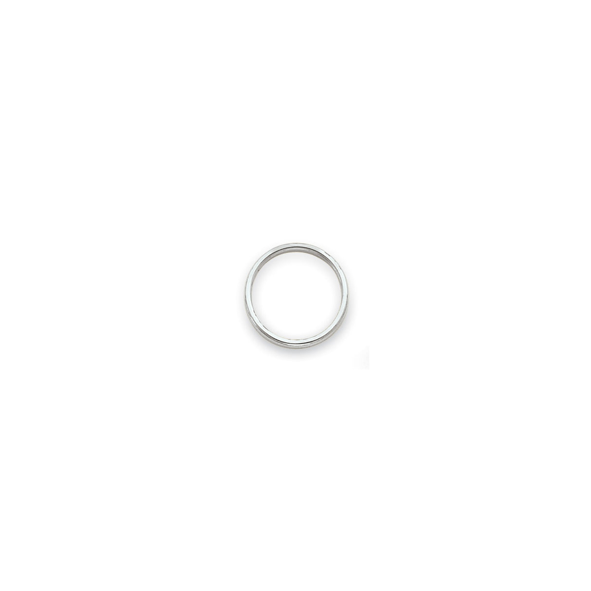 14k White Gold wedding band ring alternate angle