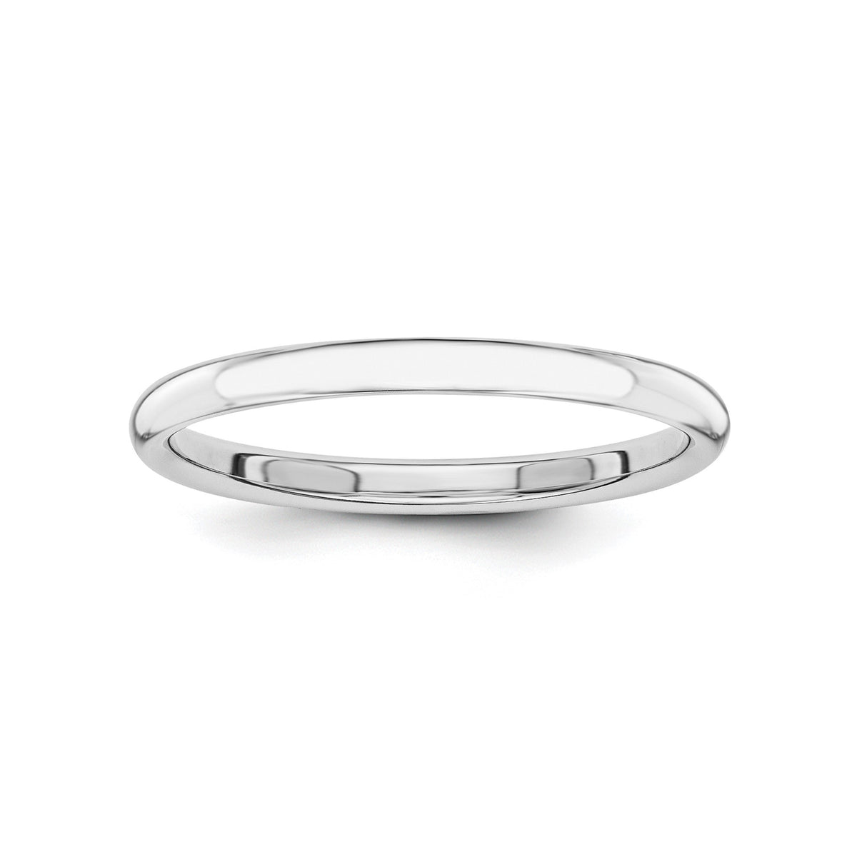 14k White Gold wedding band ring