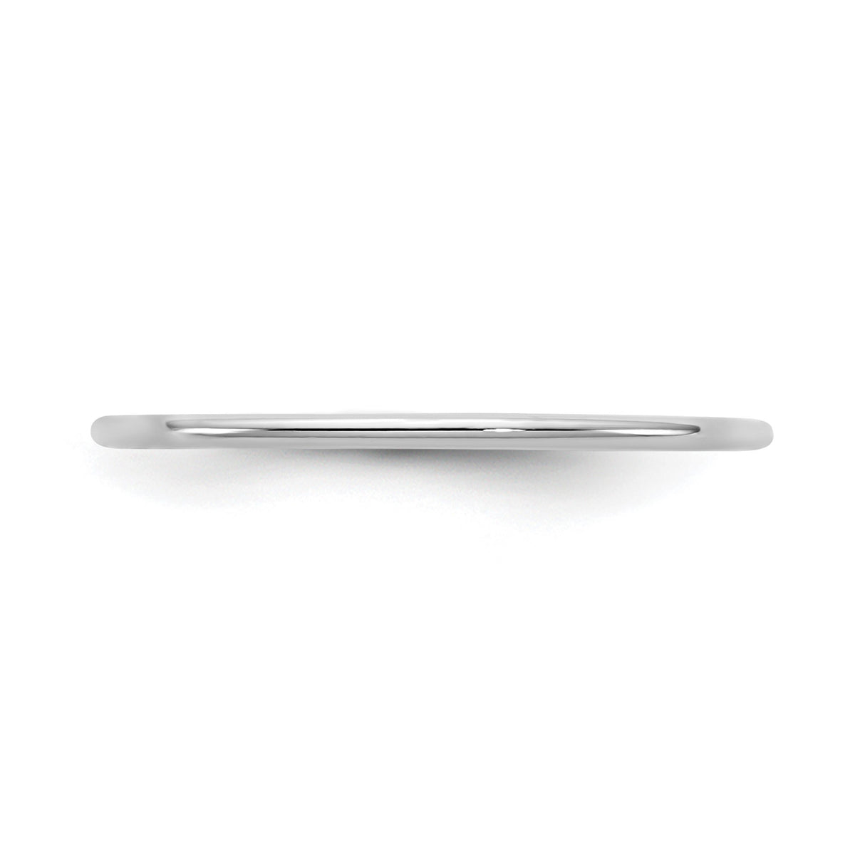 14k White Gold Comfort Fit wedding band ring detail view