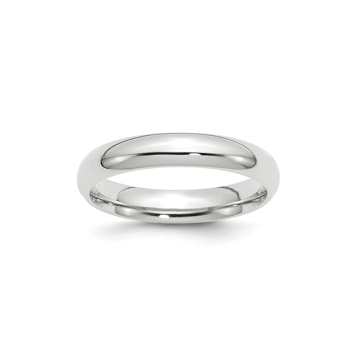 10k White Gold Comfort Fit, Lightweight wedding band ring