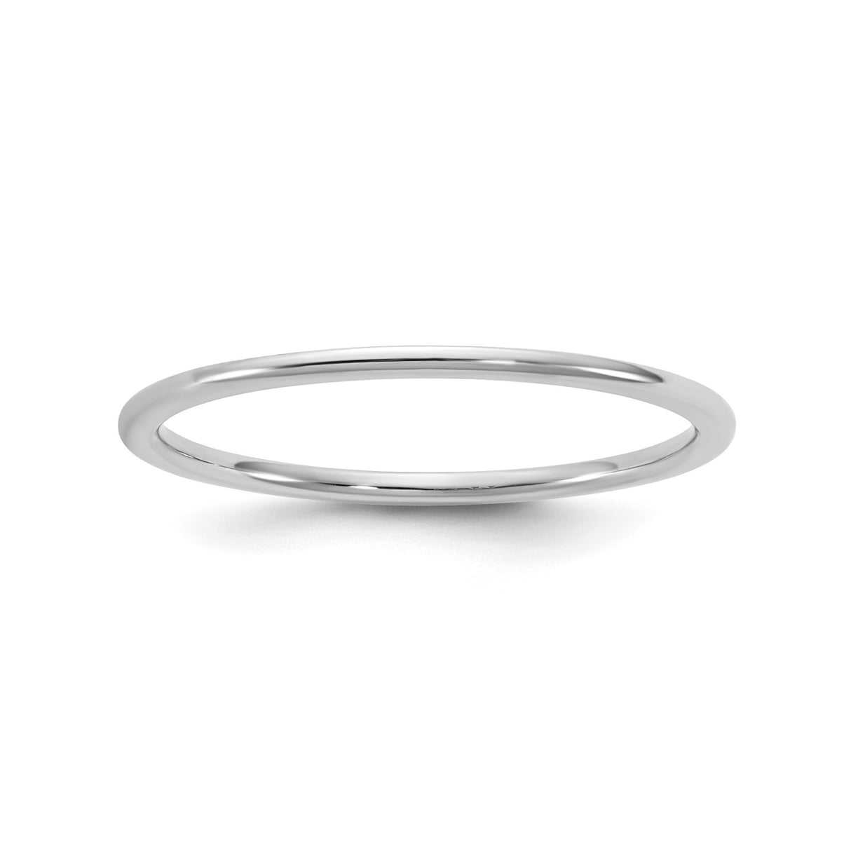10k White Gold Comfort Fit, Lightweight wedding band ring