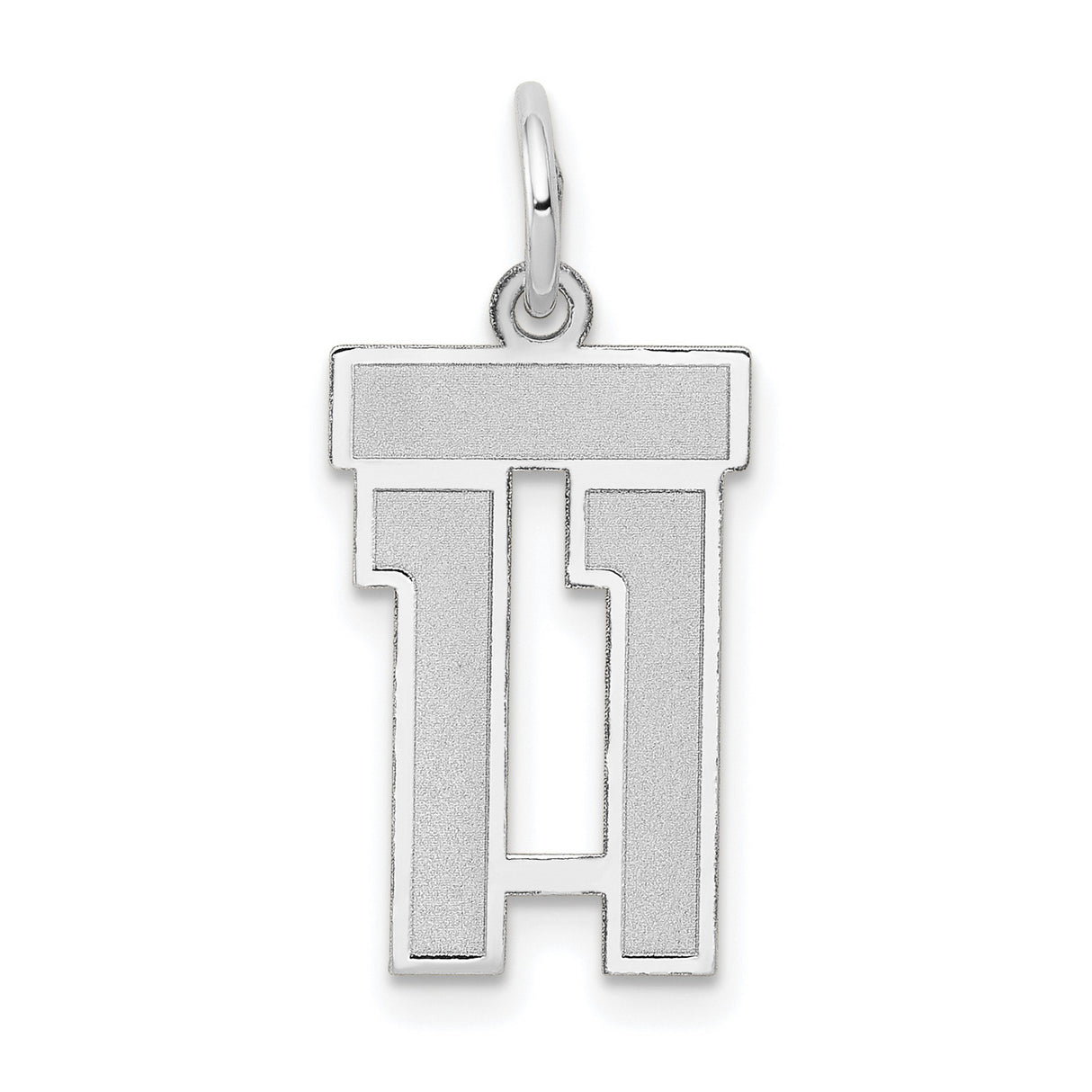 14k White Gold Chai Pendant, Minimalist Jewish Faith Charm for Women or Unisex Wear