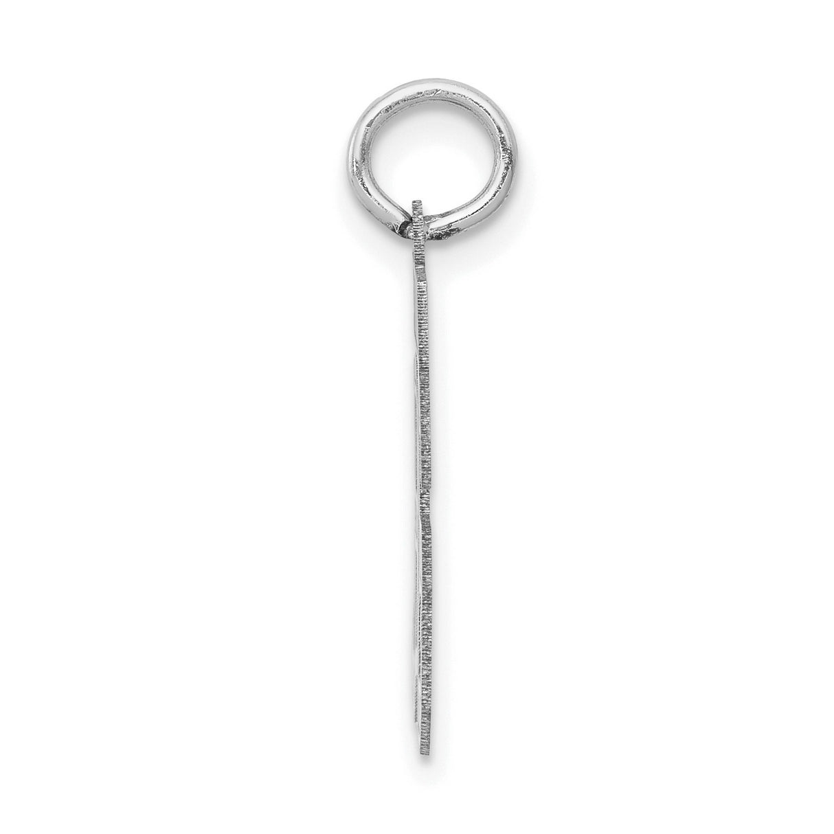 14k White Gold Number 86 Pendant Charm, Bold Block Sports Style for Men or Unisex Wear