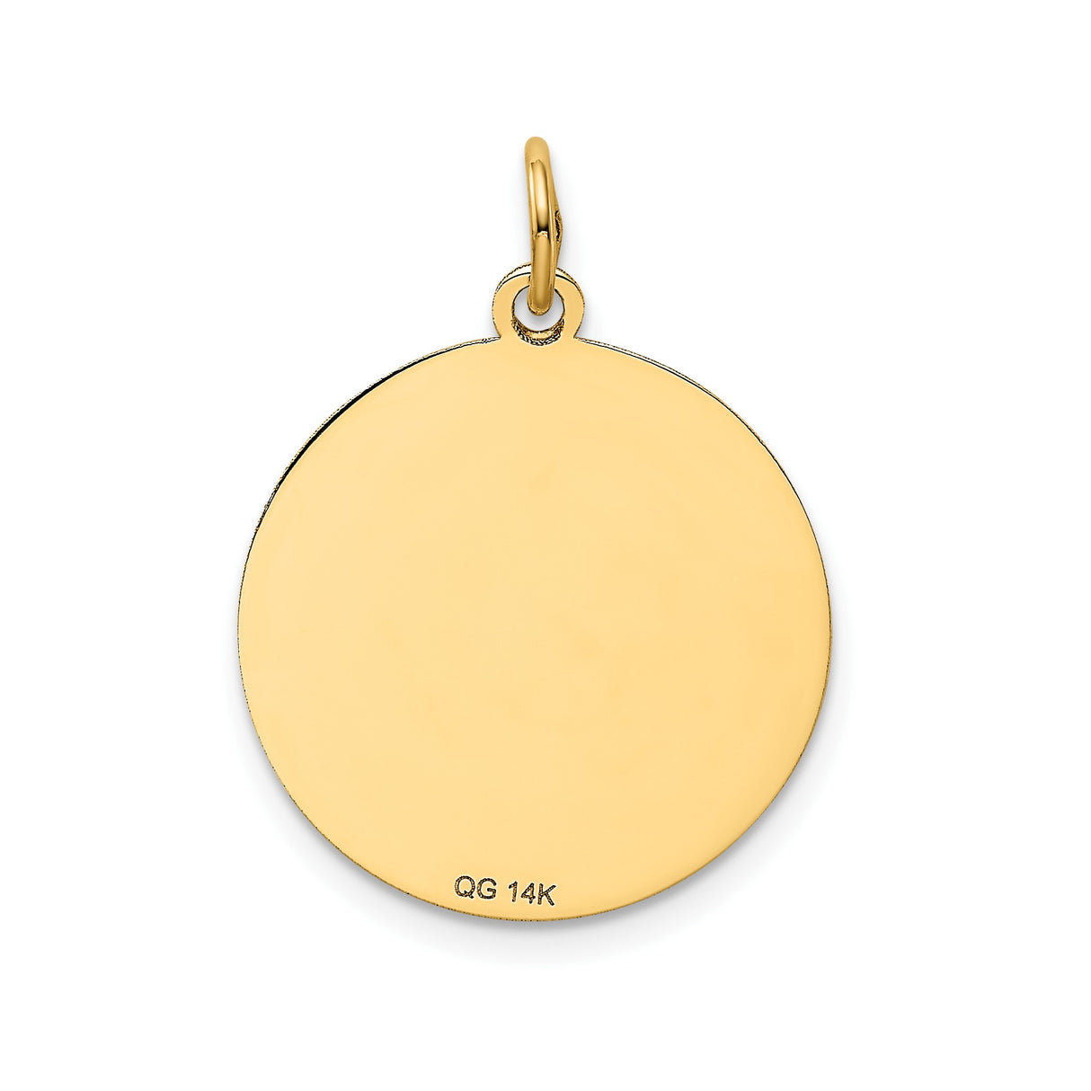 14k Yellow Gold Poodle Pendant with Outline and POODLE Text, Dog Charm for Pet Lovers