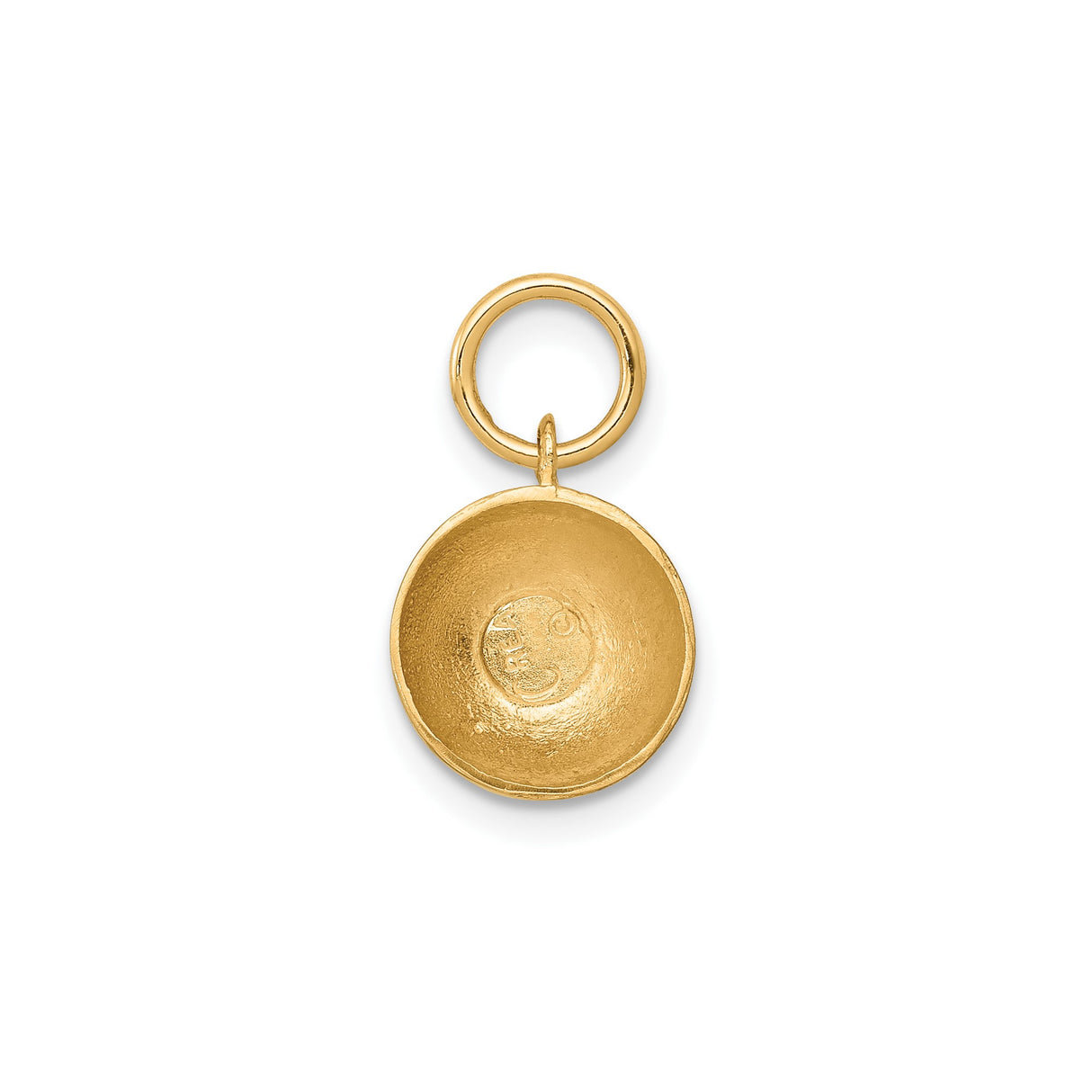 14k Yellow Gold Wine Glass Charm Pendant, Polished Goblet Design, Celebration Jewelry for Women