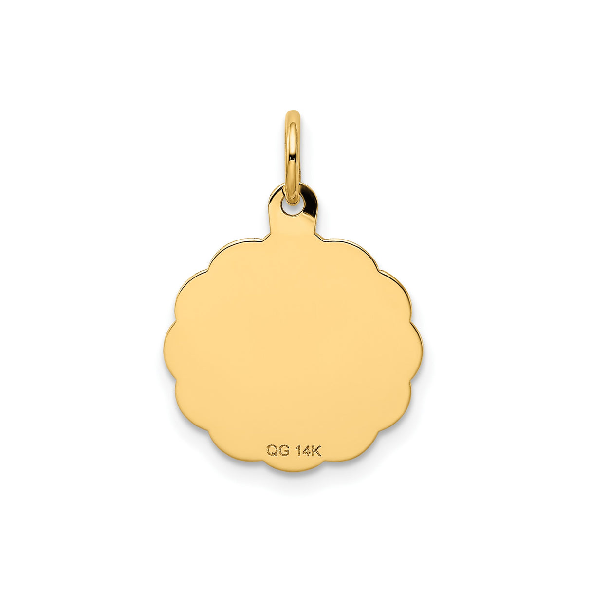 14k Yellow Gold Heart Pendant with You Are Always in My Heart Engraving, Memorial Jewelry for Women