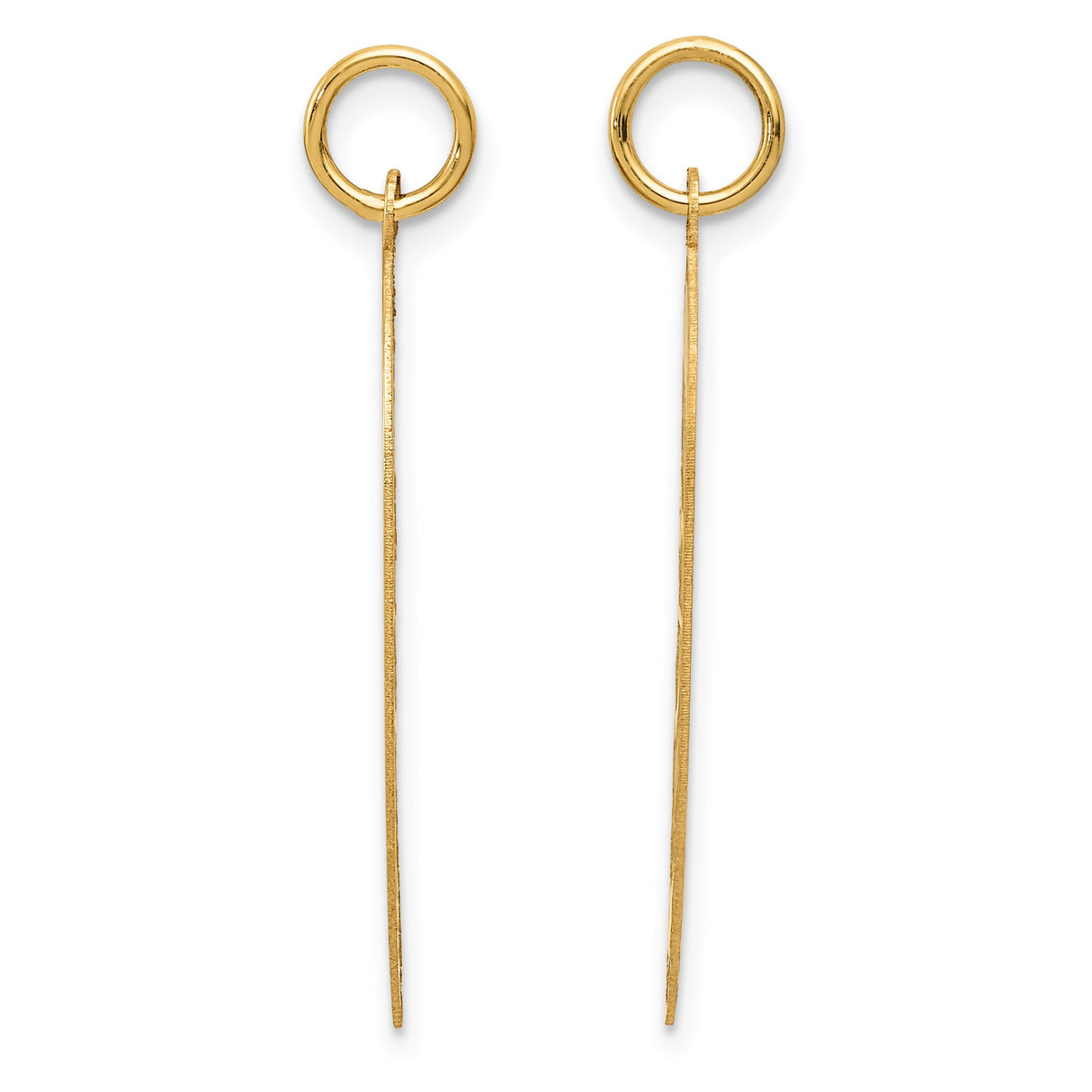 14k Yellow Gold Split Heart Pendant with Arrow and I Love You Engraving, Breakable Couple Charm