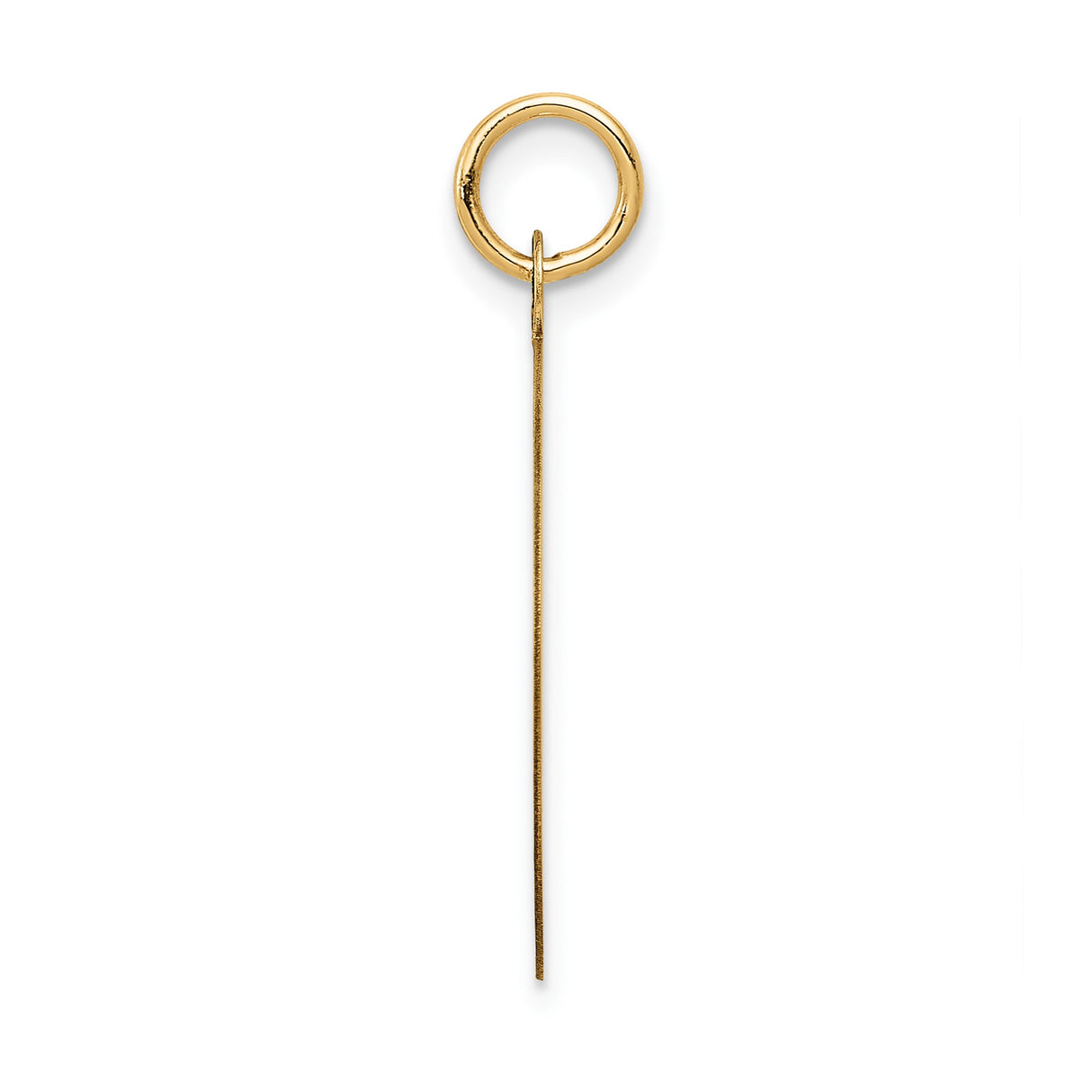 14k Yellow Gold Happy Anniversary Round Pendant with Geometric Accents, Romantic Charm