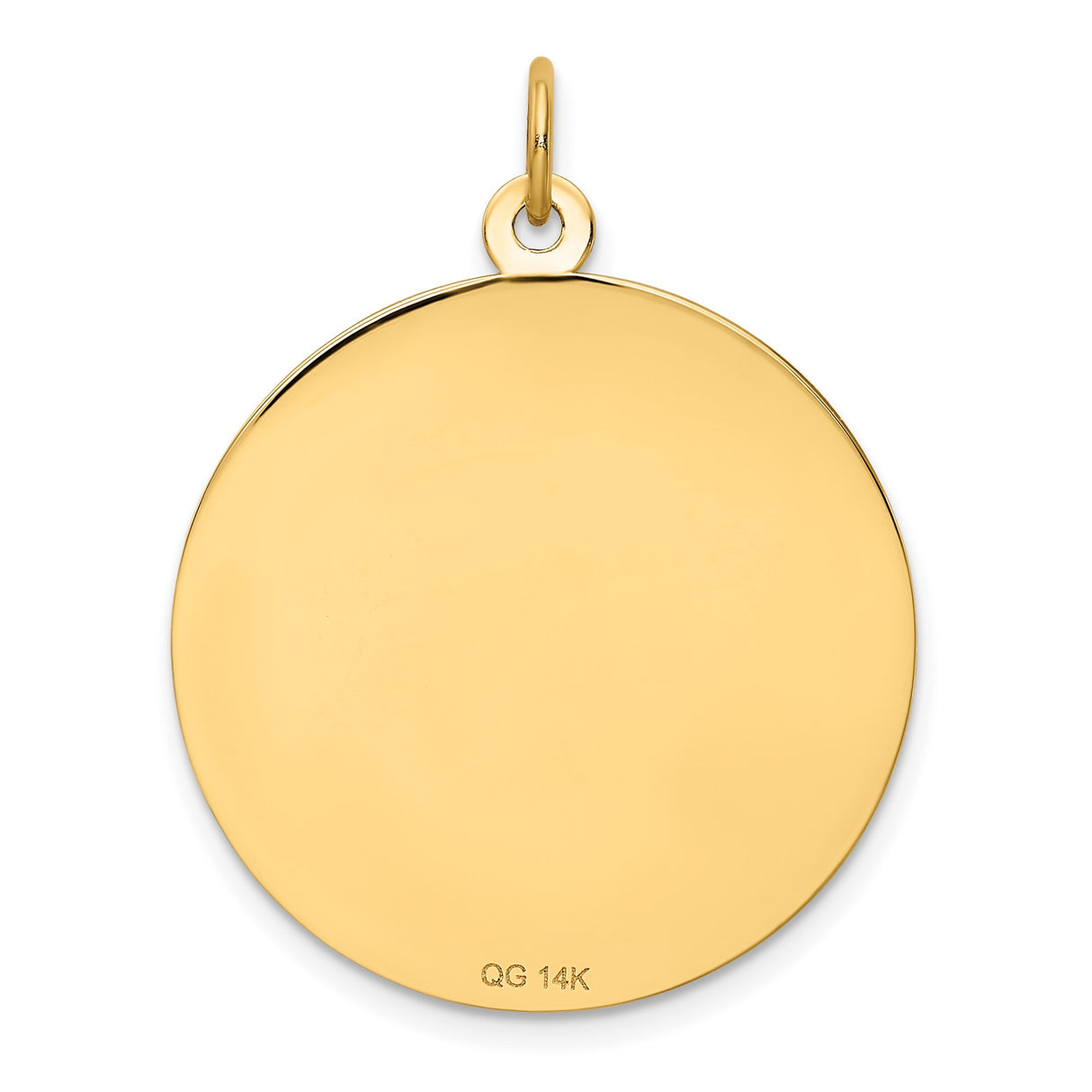 14k Yellow Gold Anniversary Pendant with Cubic Zirconia, Wedding Bells and Heart Symbol