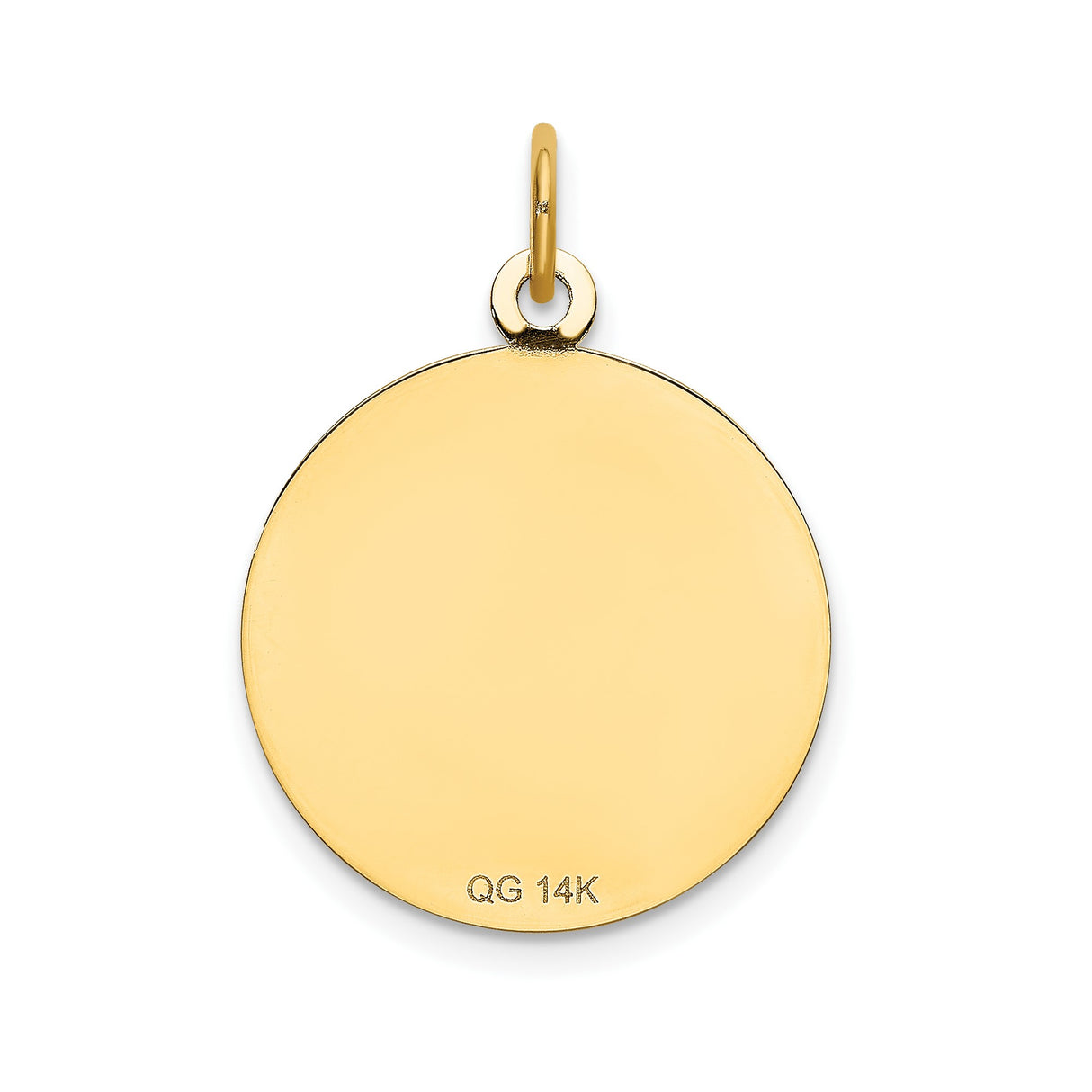 14k Yellow Gold Pendant with Cubic Zirconia, Red Gemstone Rose, Floral Birthday Charm