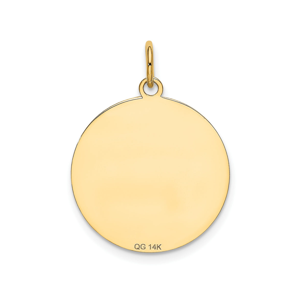 14k Yellow Gold Labrador Retriever Pendant, Dog Disc Charm, Pet Tribute Jewelry
