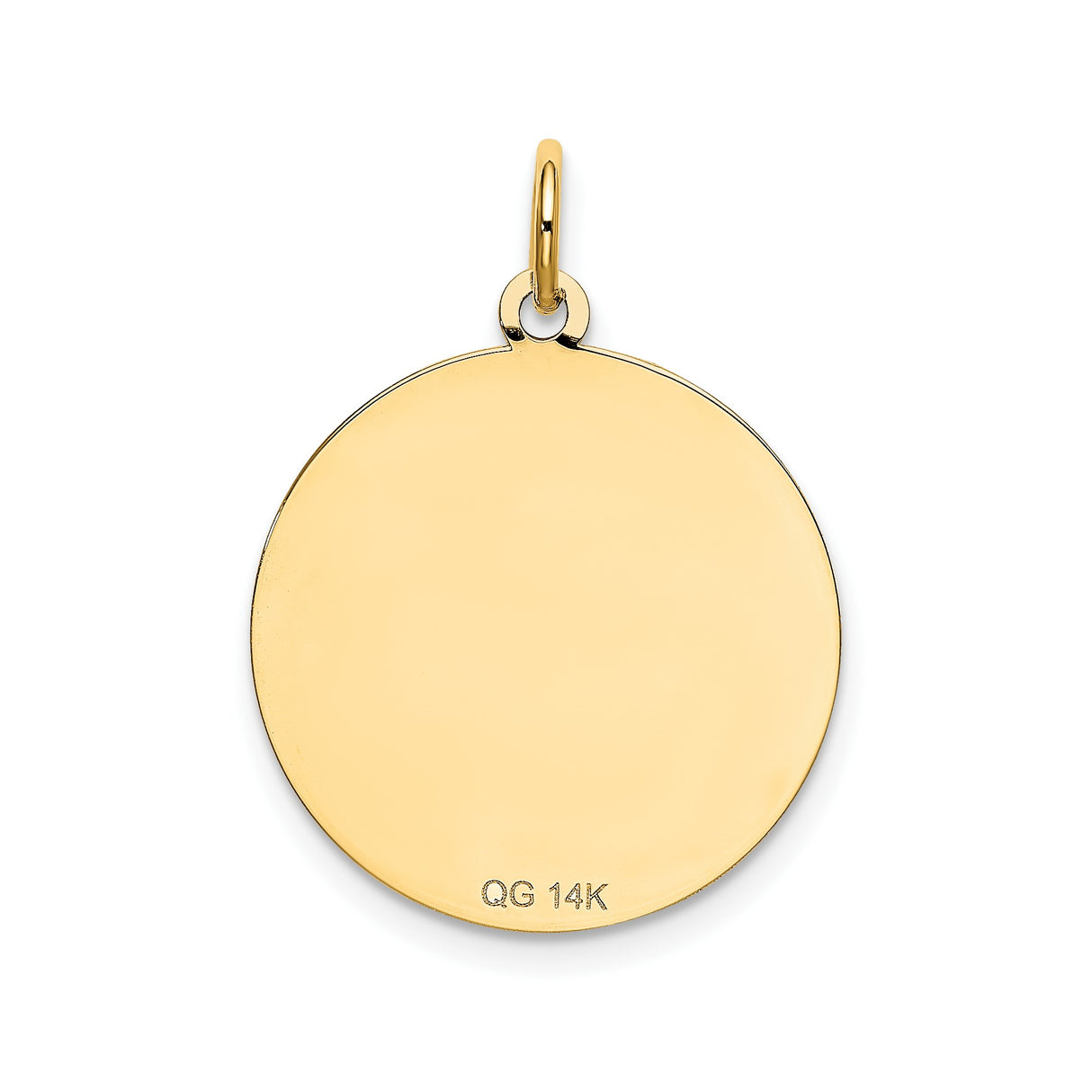 14k Yellow Gold Shih Tzu Pendant, Dog Breed Disc Charm, Pet Memorial Jewelry for Women or Unisex