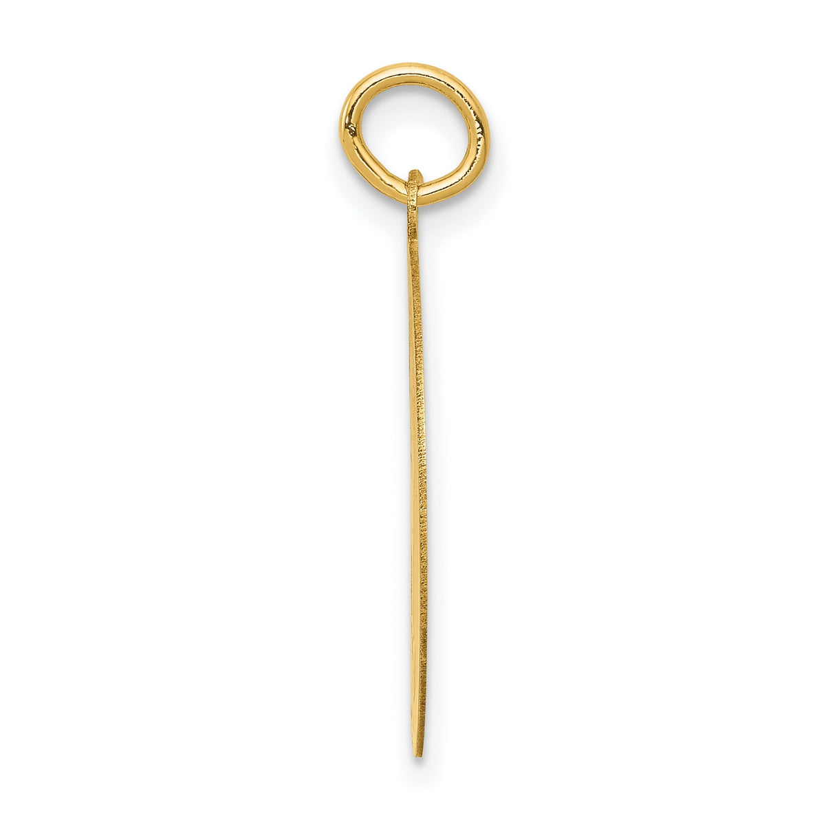 14k Yellow Gold Siberian Husky Pendant, Dog Charm with Disc Design for Pet Lovers