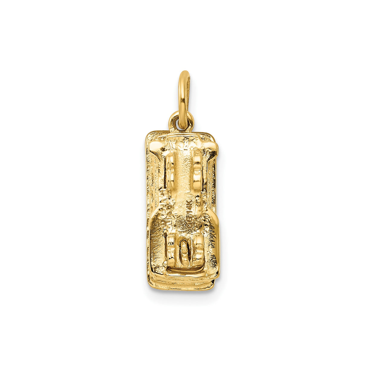 14k Yellow Gold San Francisco Cable Car Pendant Charm, Travel Souvenir Jewelry