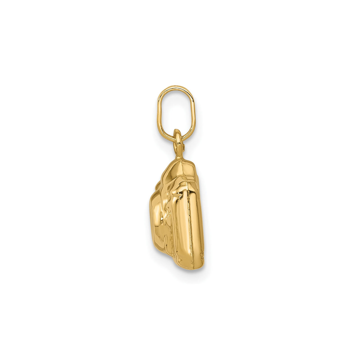 14k Yellow Gold DSLR Camera Pendant, 3D Realistic Photography Charm for Women or Unisex